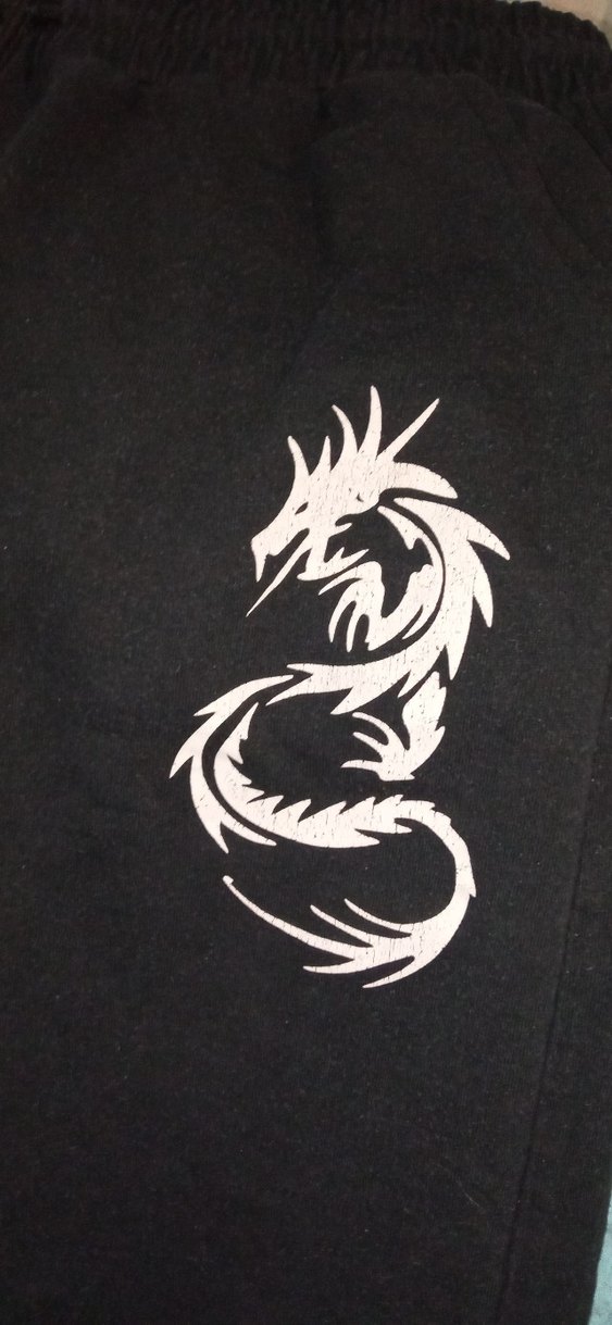 Kadın Siyah Baskılı Fermuarlı Eşofman Altı - Görsel 2