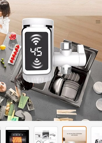 Su ısıtıcı elektirikli Musluk Üstü Sıcak Soğuk Su Arıtıcı - Görsel 3