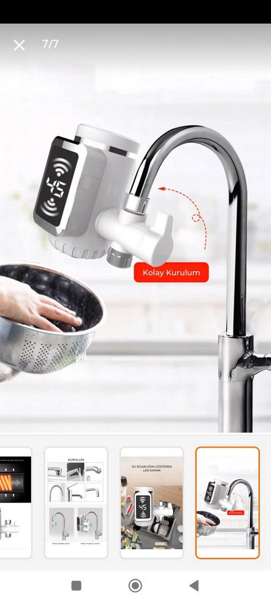 Su ısıtıcı elektirikli Musluk Üstü Sıcak Soğuk Su Arıtıcı - Görsel 2