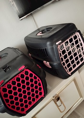 Pembe Detaylı kedi taşıma kabi - Görsel 3