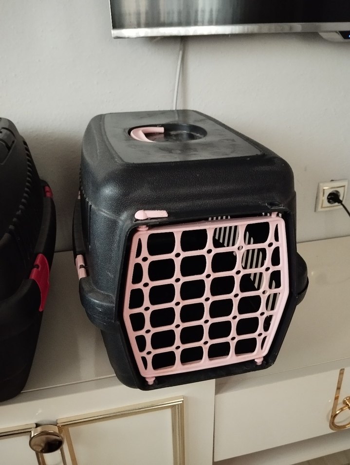 Pembe Detaylı kedi taşıma kabi - Görsel 4