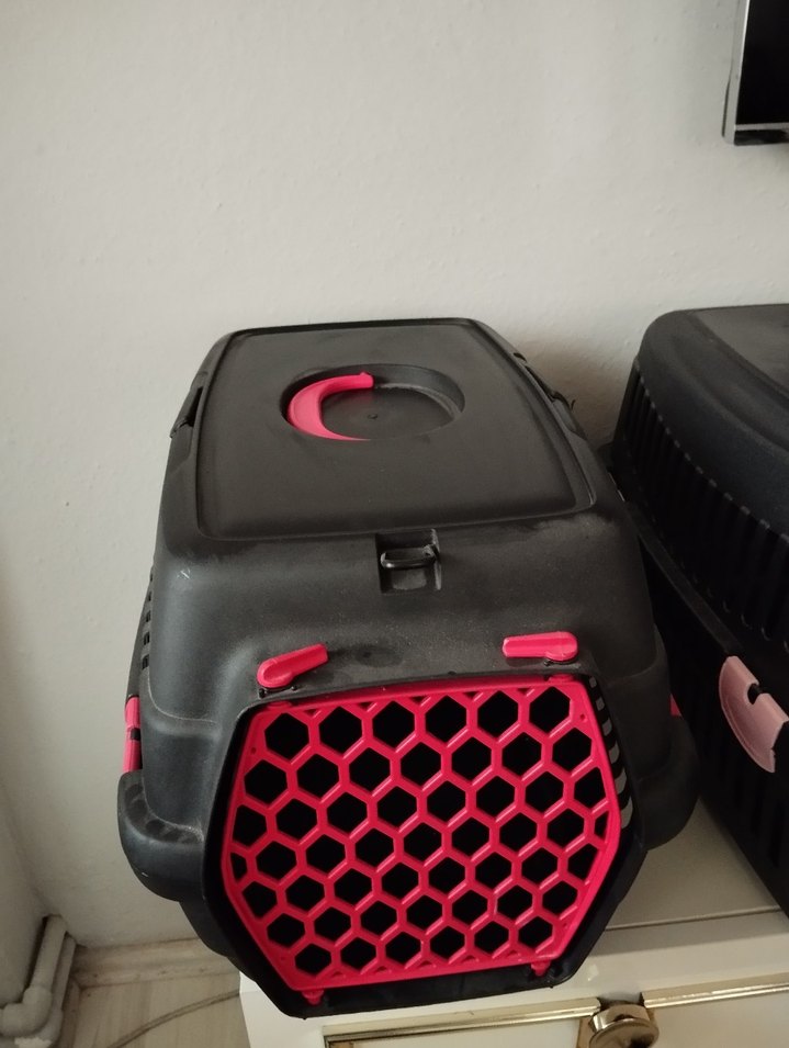 Pembe Detaylı kedi taşıma kabi - Görsel 2