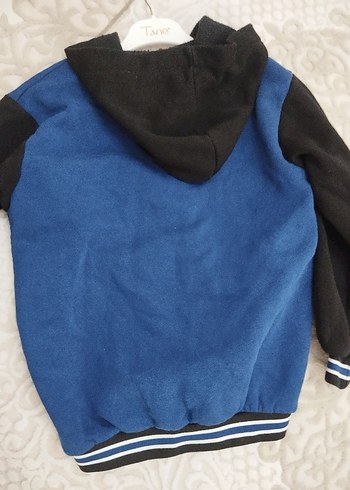 Erkek Çocuk Kapüşonlu Mavi Streetwear Ceket - Görsel 2