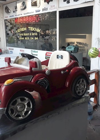  Beden bordo Renk Bordo Renkli Elektrikli Çocuk Araba TR1301
