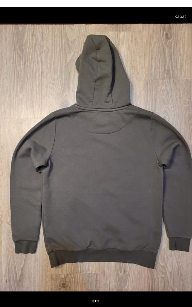 Eleven degrees Gri Kapüşonlu Erkek Sweatshirt - Görsel 2