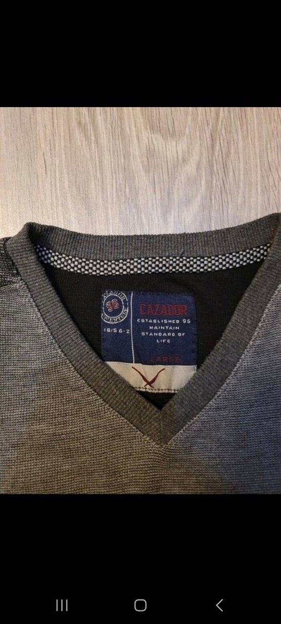 Gri cazador Erkek Bisiklet Yaka Sweatshirt - Görsel 3