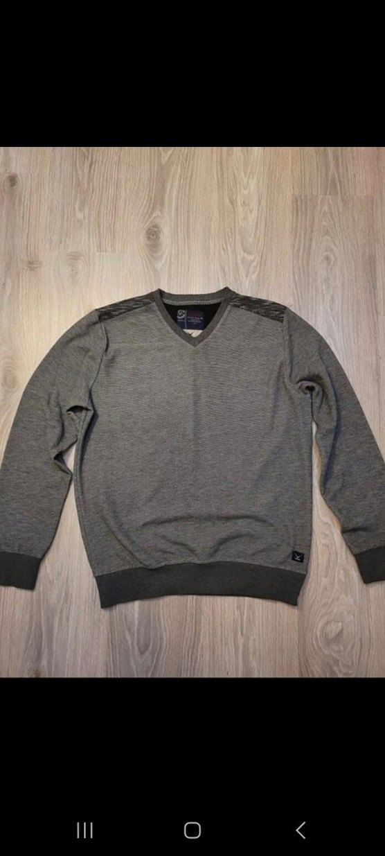 Gri cazador Erkek Bisiklet Yaka Sweatshirt - Görsel 2