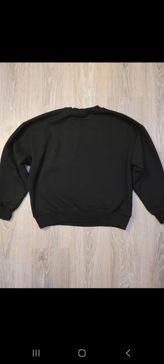 Siyah Oversize lumberjack ünisex Sweatshirt - Görsel 2