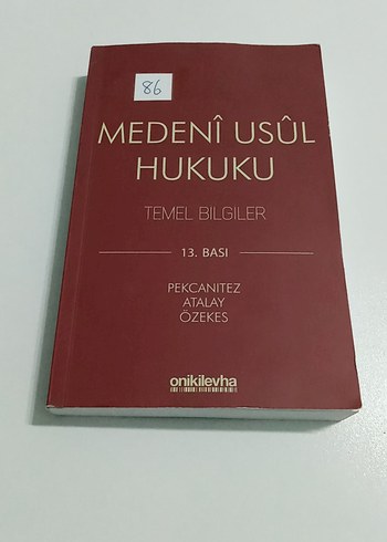 Medeni Usul Hukuku Temel Bilgiler 2019 - 13. Bası