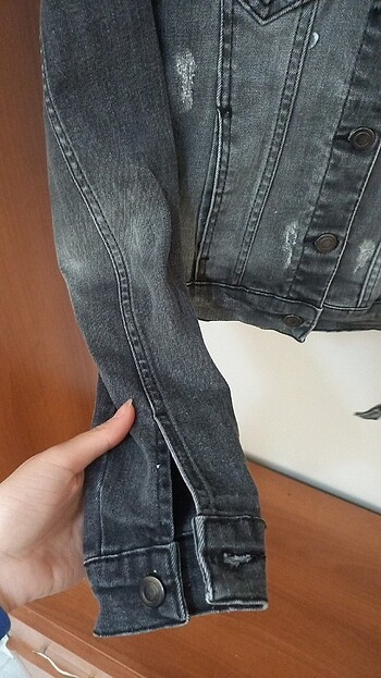 m Beden gri Renk Kot ceket ambar marka