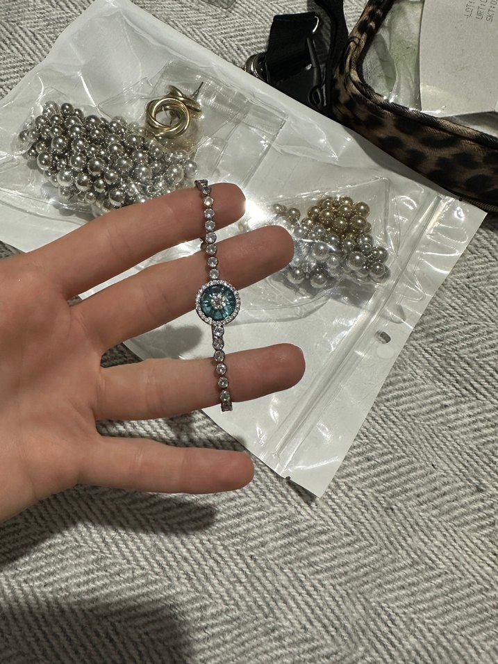 Turkuaz Taşlı Bohem Kadın Bileklik - Görsel 3