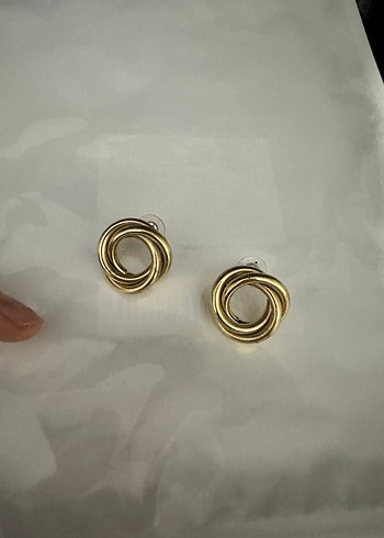 Vintage Tarz Altın Renkli Kadın Küpeler - Görsel 4