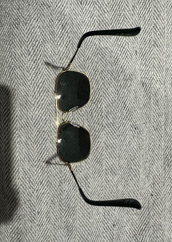 Klasik Zarif Altın Çerçeveli Gri Gözlük - Görsel 3