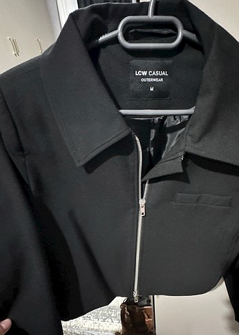 m Beden LCW Casual Siyah Kadın Midi Ceket