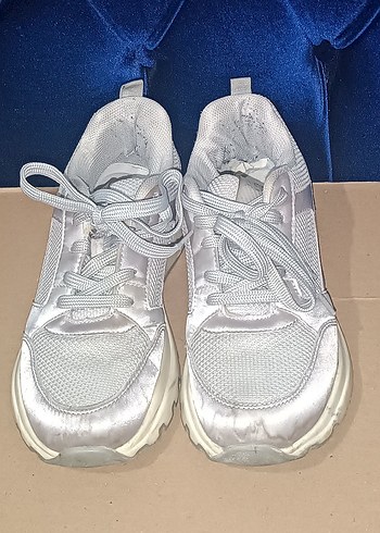 Aeropostale Sik Ve Rahat Gumus Sneaker