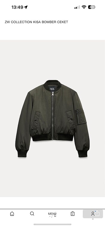 Zara bomber ceket