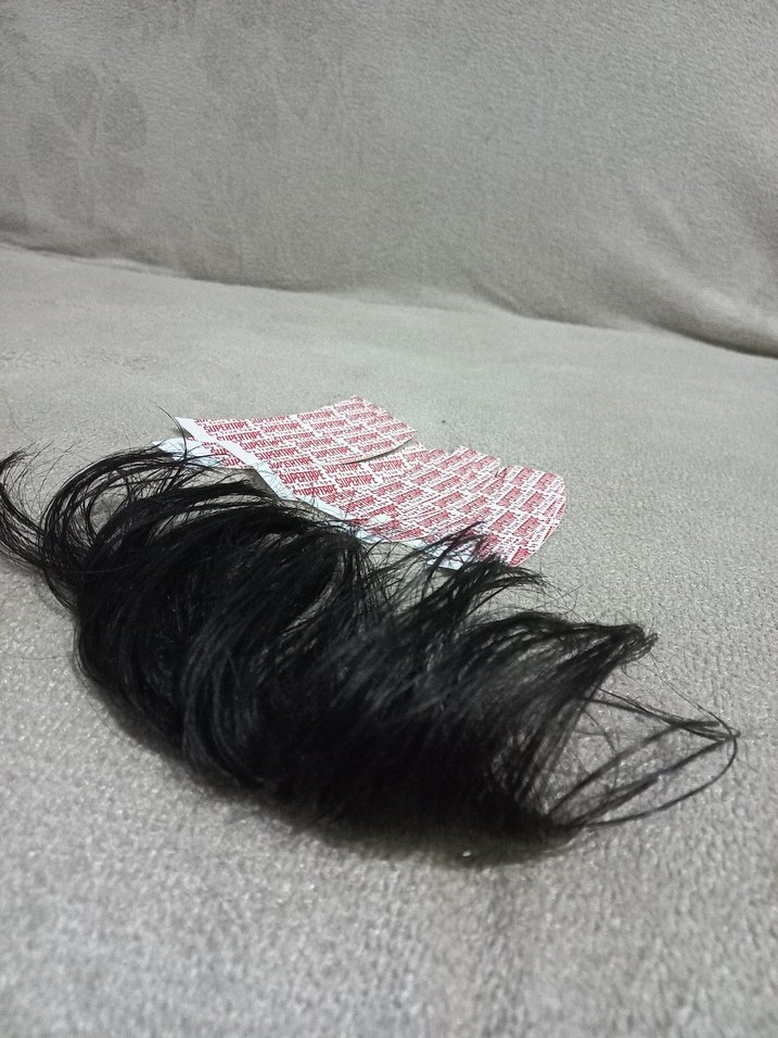 erkek alın bölge protez saç ( 16 tane bant dahildir - Görsel 3