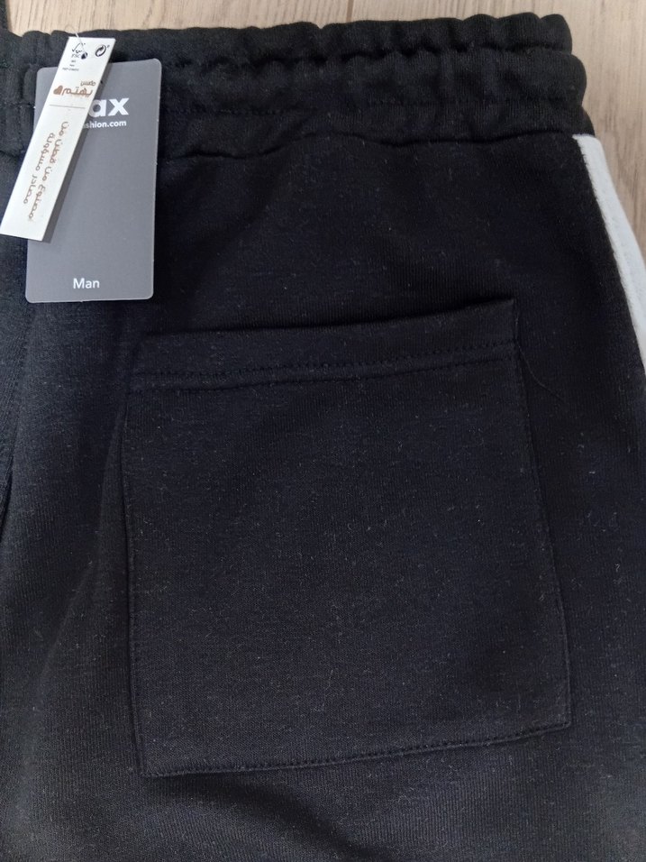 Siyah Beli Bağlamalı Erkek Eşofman Altı - Görsel 5