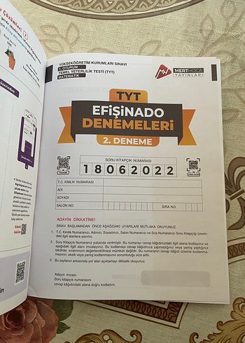 Beden TYT Matematik Deneme Kitabı