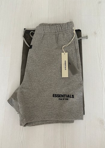 Diğer Fear Of God Essentials Short Dark Oatmeal Ss22