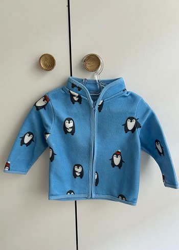 Erkek Bebek Mavi Polar Ceket