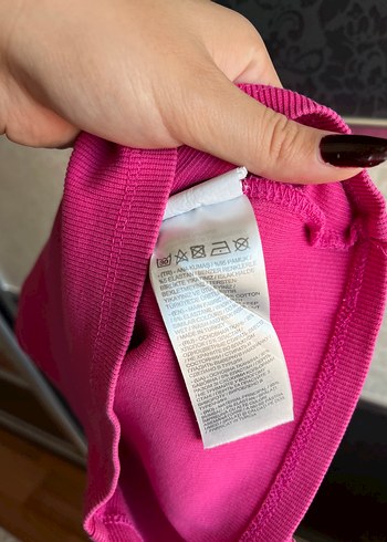 LC Waikiki Koyu Pembe Kadın crop üst
