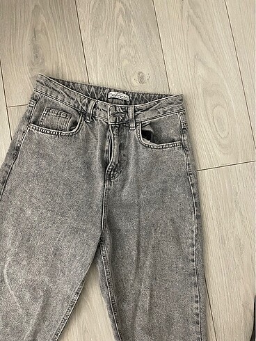 36 Beden gri Renk Mom jean