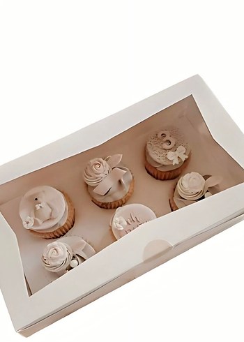 6lı cupcake kutusu - Görsel 2