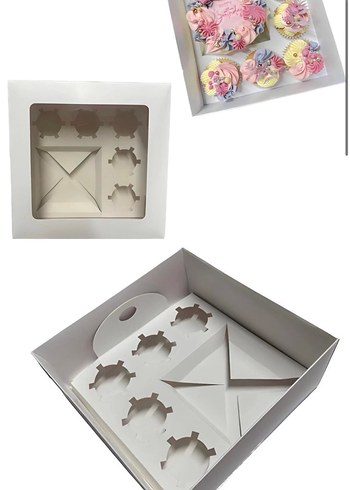 5+1 BOX CUPCAKE VE BENTO PASTA KUTUSU - Görsel 2