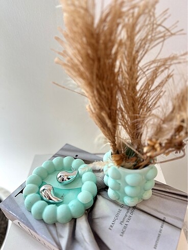 Beden Bubble set. Altlık ve vazo.