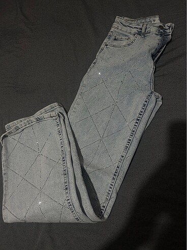 Taşlı mom jean - Görsel 2