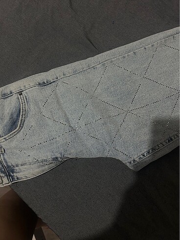 Taşlı mom jean - Görsel 5