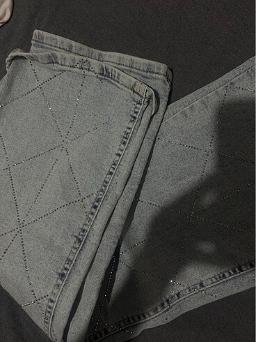 Taşlı mom jean - Görsel 4