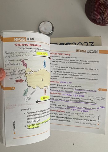 2024 KPSS BENİM HOCAM Coğrafya Ders Notları Kitabı