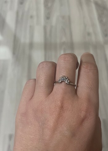 Gökyüzü Mavisi Işıltılı Ay Yüzük - Görsel 2