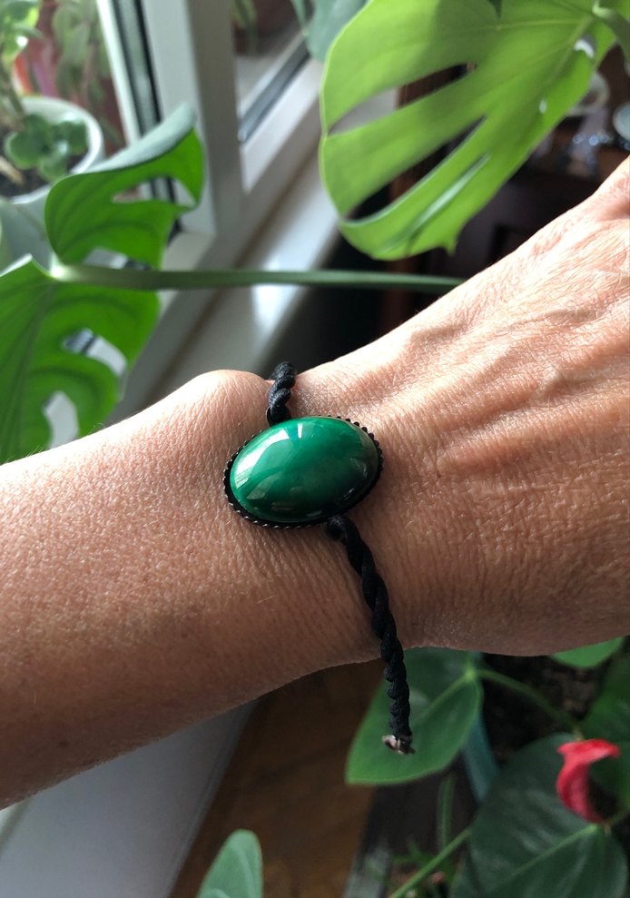 Koyu Turkuaz Taşlı Akıllı Bileklik - Görsel 3