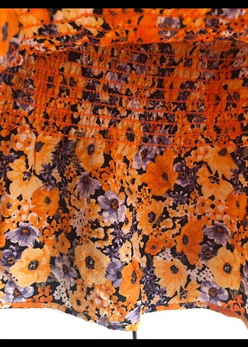 Çiçek Desenli Renkli Mini Etek - Görsel 3