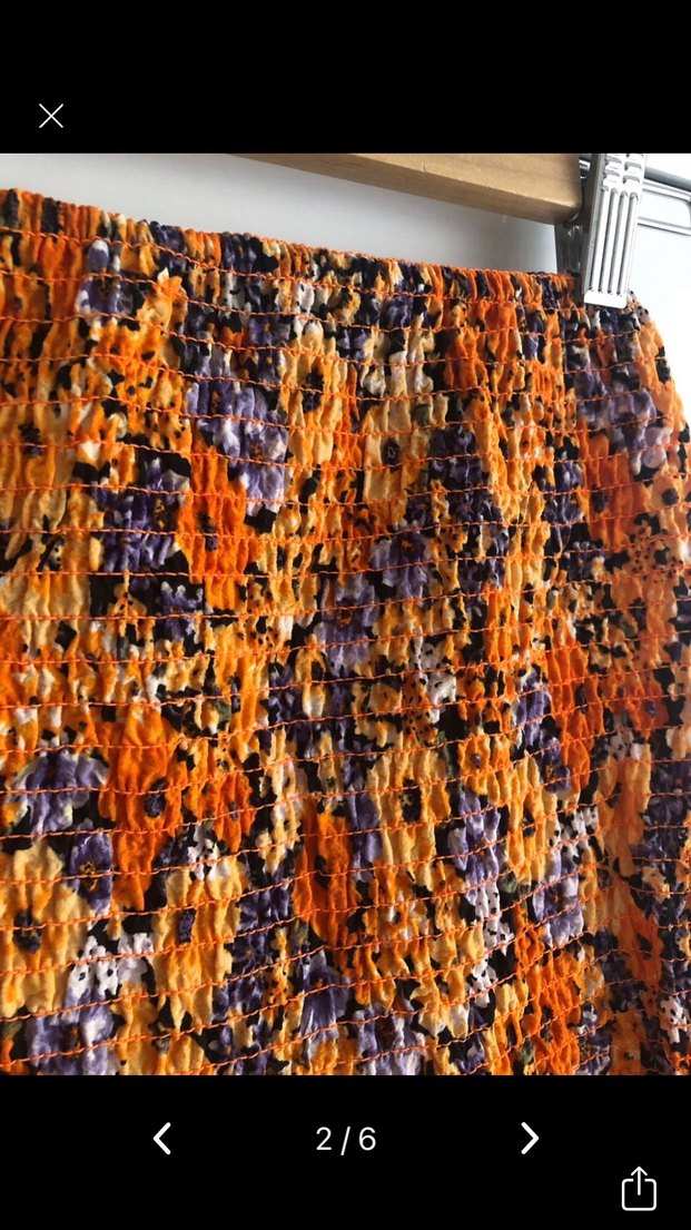 Çiçek Desenli Renkli Mini Etek - Görsel 2