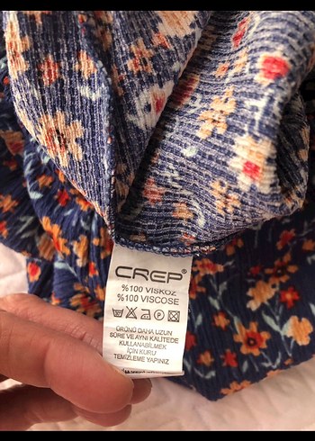 Mavi Çiçekli Fırfırlı Mini Etek - Görsel 6