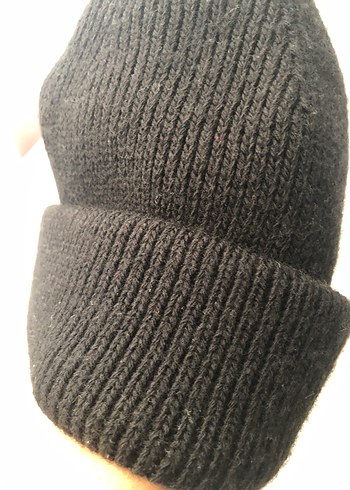 Siyah erkek Örgü Bere - Görsel 4