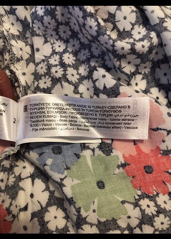 Çiçek Desenli Düğmeli Bohem Midi Etek - Görsel 8