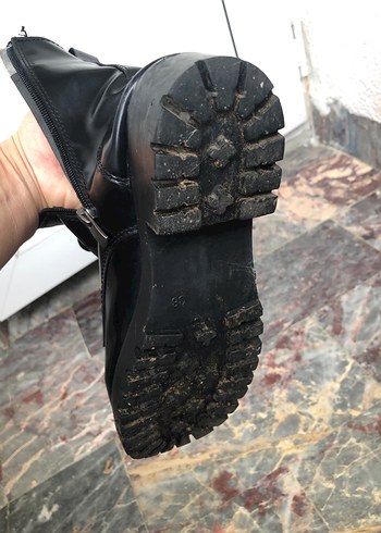 Siyah  Goth Kadın Botları - Görsel 4