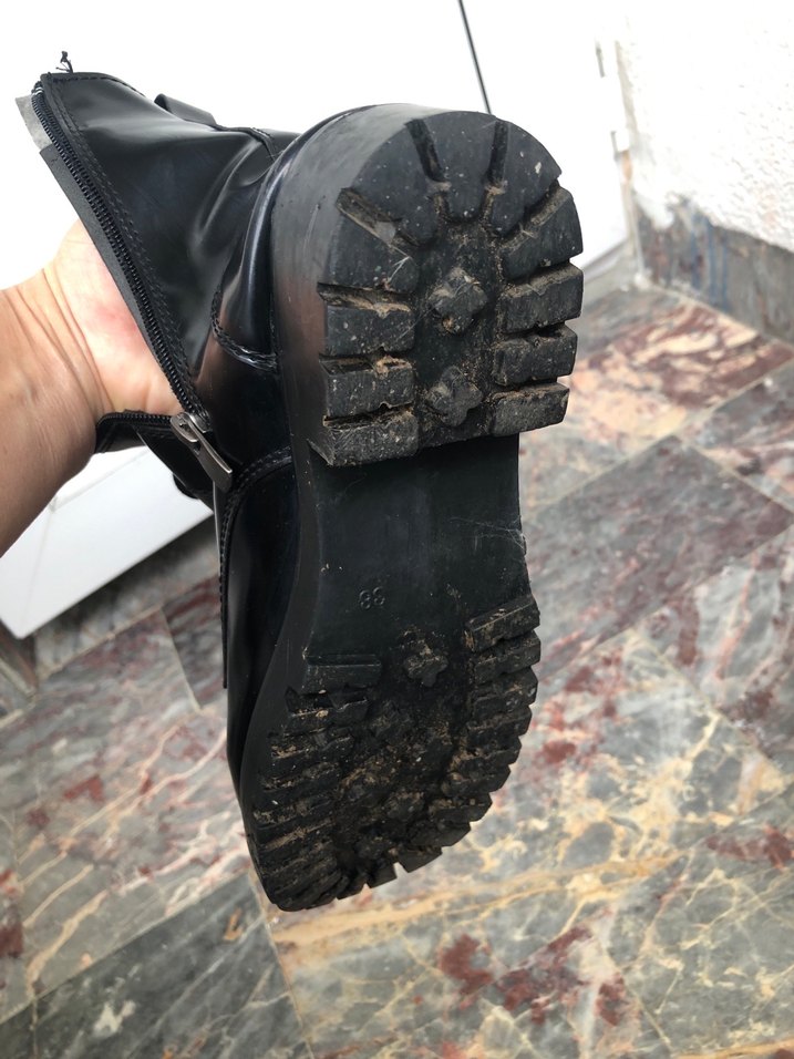 Siyah  Goth Kadın Botları - Görsel 4