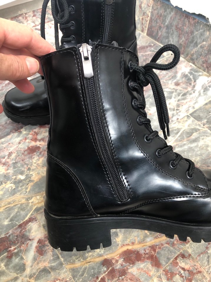 Siyah  Goth Kadın Botları - Görsel 3