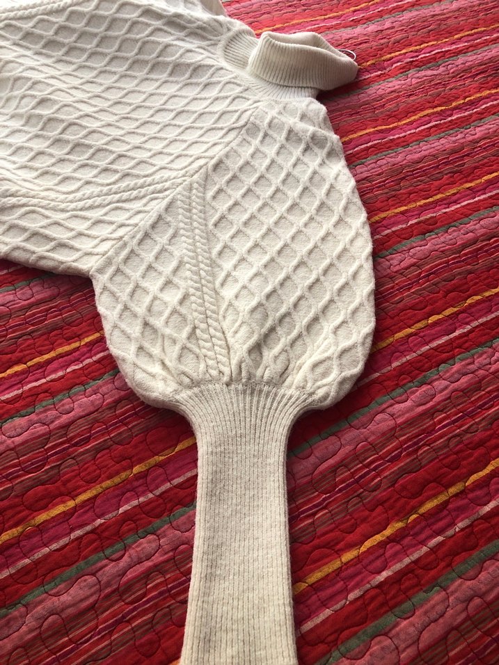 Beyaz Balıkçı Yaka Örgü Kadın Kazak - Görsel 5