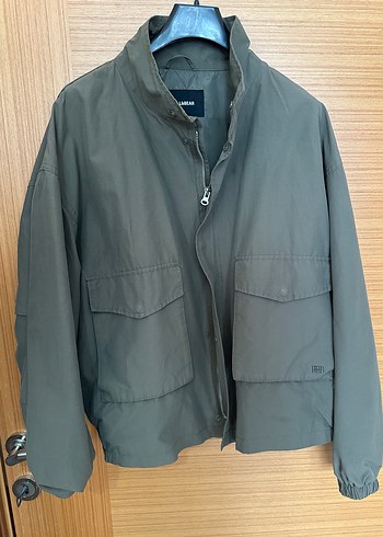 Pull and Bear Erkek Haki Rahat Kesim Ceket - Görsel 2