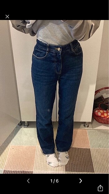 Zara düz paça jean