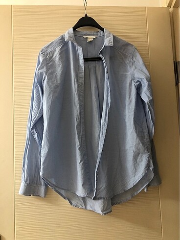 xs Beden mavi Renk H&M mavi pamuklu gömlek