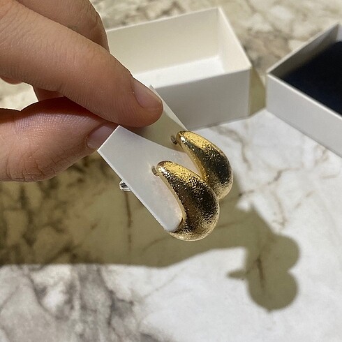 Accessorize ALTIN GOLD RENK ÇELİK DAMLA KÜPE