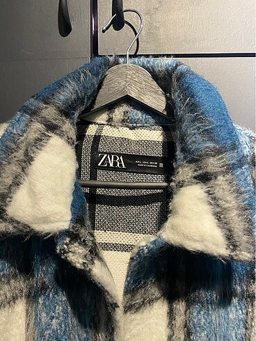 Zara Zara mavi ekose desenli ceket